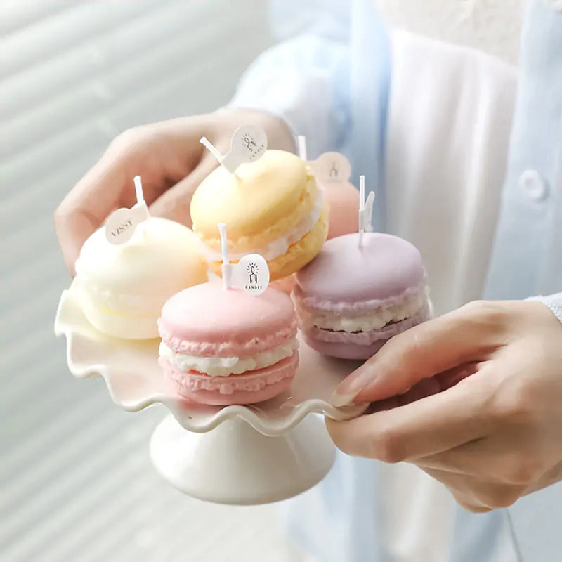 Eco-Friendly Scented Macaron Wax Candle